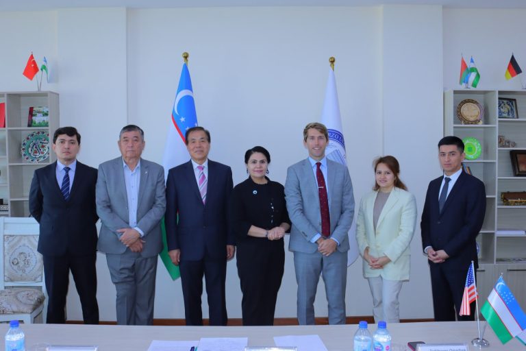 Representatives of the US Embassy in UzMU