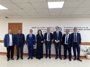 Italiyaning Tuscia universiteti rektori boshchiligidagi delegatsiya O’zMUda