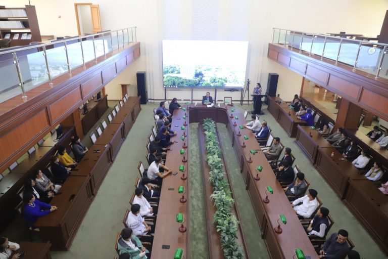 A meeting was held under the slogan “Let’s save water together!” at NUU