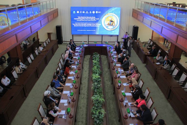 A meeting with professors and students on the topic “The role of the scientific heritage of Abu Rayhan Beruni in the development of world science”