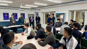 O’zMU ga qarashli 5-sonli talabalar turar joyida ishtirokida talabalar bilan suhbat o‘tkazildi