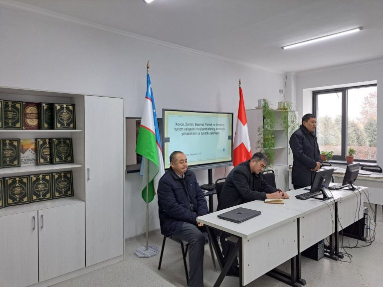 Zomin tumanida turizm servisi masalalariga bagʻishlangan seminar-trening oʻtkazildi