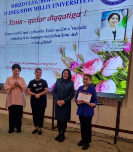 Qizlar uchun muammolaringizga yechim topishga doim tayyormiz” mavzusida keng qamrovli profilaktika tashkil etildi
