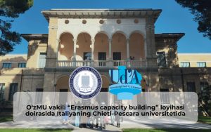 O’zMU vakili “IROconnect” dasturining Italiyaning Chieti-Pescara universitetidagi ilk uchrashuvida ishtirok etdi