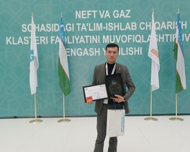 Chemistry Faculty Student Wins Fifth “Uzbekistan GTL” Scholarship Competition