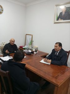 O’zbekiston Milliy universiteti jamosi Olmazor tumani Ibrohim ota MFYga tashrif buyurishdi