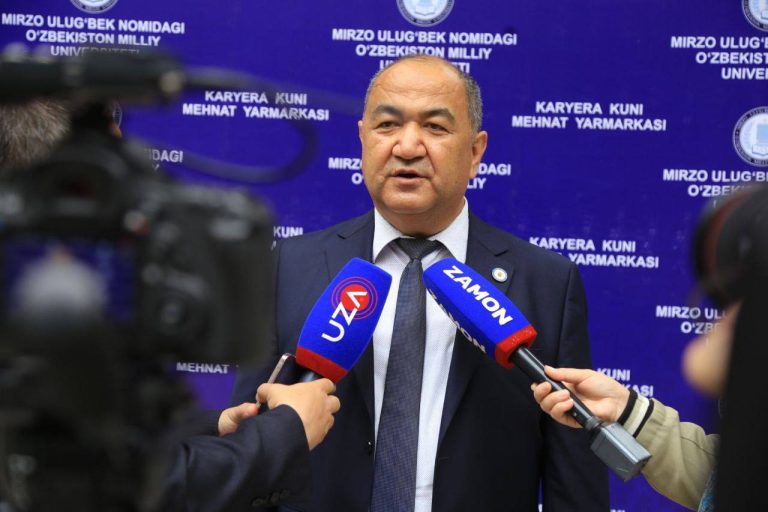 Opening ceremony of the “Career Day” job fair at the National University of Uzbekistan