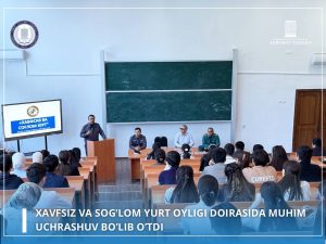 &laquo;Xavfsiz va sog’lom yurt&raquo; oyligi doirasida targ’ibot uchrashuvi bo’lib o’tdi