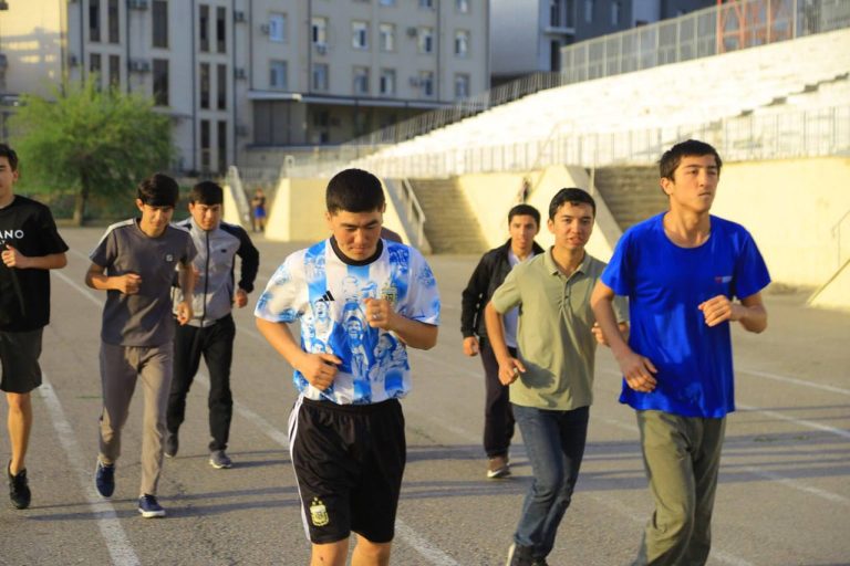 Morning physical education classes at the university under the slogan “Healthy person – healthy nation”