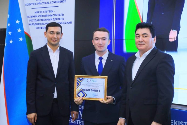 “Certificate of Trust” presentation ceremony at the primary organization of the Youth Union of the University