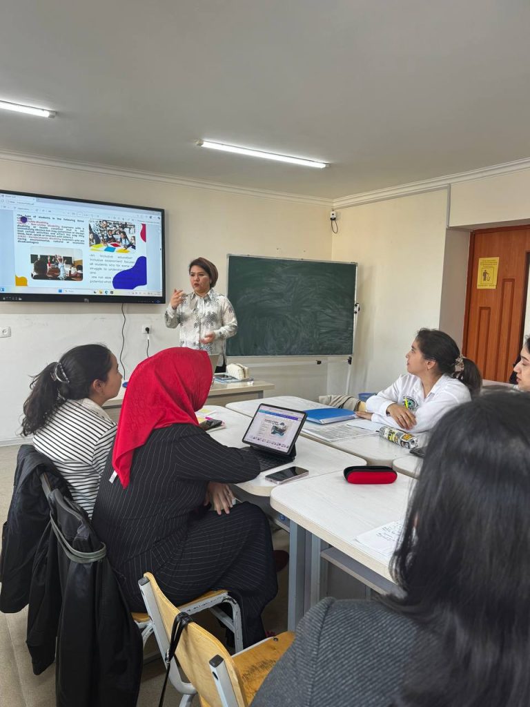 A lesson based on the principles of the SDGs was held at the Faculty of Foreign Philology of the National University of Uzbekistan