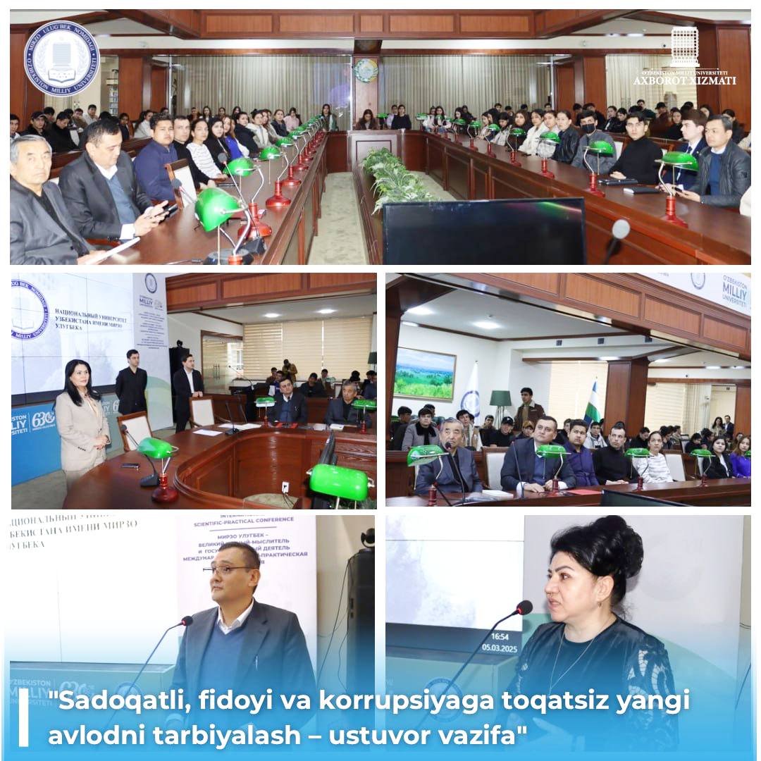 Korrupsiyasiz jamiyat uchun fidoyi va sadoqatli yoshlar tarbiyasi